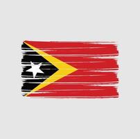 timor leste vlag borstel vector