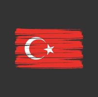 turkije vlag borstel vector