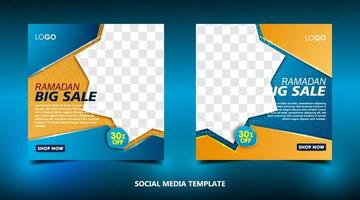 ramadan verkoop social media postbannersjabloon vector