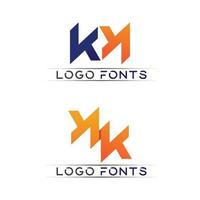 k logo en letter set pictogram ontwerp k brief lettertype concept bedrijfslogo vector en ontwerp eerste bedrijf