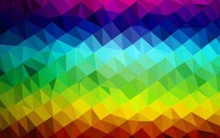donkere veelkleurige, regenboog vector abstracte veelhoekige textuur.
