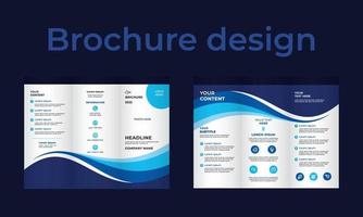 brochure sjabloonontwerp creatief zakelijk en nieuw ontwerp. vector