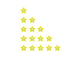 Gouden rating sterren vector
