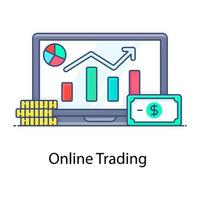 online zakelijke handel vector