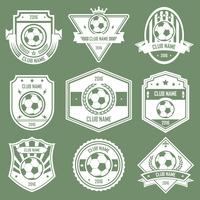 voetbal club emblemen vector