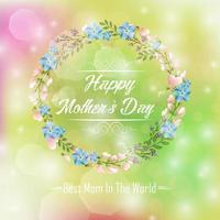 gelukkige moederdagkaart. helder lenteconcept floral.vector vector