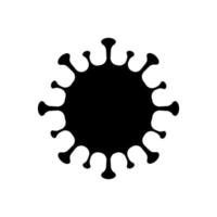 covid-19 virus bacteriën pictogram vector. geïsoleerd, eenvoudig vector