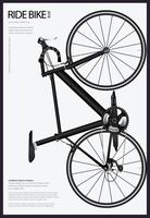 Fietsen Poster vectorillustratie vector