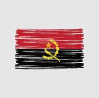 Angola vlagborstel vector