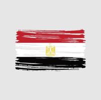 egypte vlag penseelstreken. nationale vlag vector