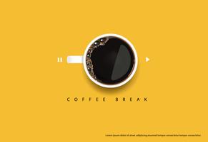 Koffieaffiche Advertentie Flayers Vector Illustration