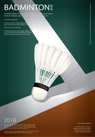 Badminton kampioenschap Poster vectorillustratie vector