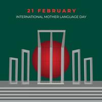 internationale moedertaaldag in bangladesh social media post banner vector