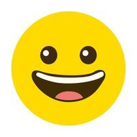 geel gezicht emoji smiley emoticon icoon vector