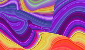 abstract vector kleur stroom achtergrond. futuristische fantasieruimte met veelkleurige vloeiende vloeibare vormen.