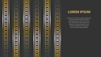 luxe en elegante gouden kleur abstracte achtergrond met kopieerruimte vector