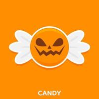 schattig halloween snoep, vector illustratie.