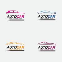 auto auto logo symbool pictogram vector ontwerpsjabloon instellen