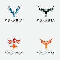 phoenix logo vector illustratie ontwerpsjabloon instellen