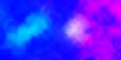 lichtroze, blauwe vectortextuur met bewolkte hemel. vector