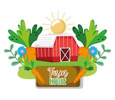 Farm verse cartoons vector