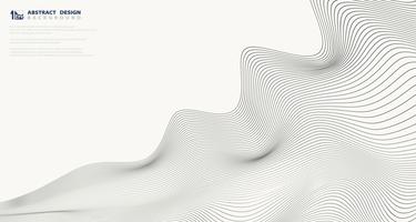 Abstract golvend lijnpatroon ontwerp voor dekking presentatie achtergrond. illustratie vector eps10