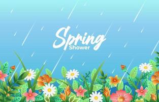 lente douche achtergrond vector