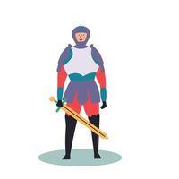 fantastisch karakter van een ridder met een zwaard. sprookjes
