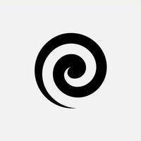 spiraal pictogram logo vector ontwerpsjabloon
