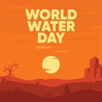 wereld Water Dag vector