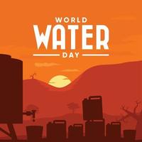 wereld Water Dag vector