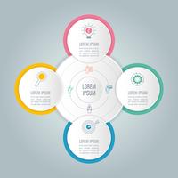 infographic ontwerp bedrijfsconcept met 4 opties. vector