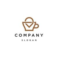 koffie punt logo pictogram ontwerpsjabloon vector