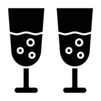 drinkglazen glyph icon vector