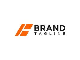 eerste letter k-logo. oranje vierkante vorm geïsoleerd op een witte achtergrond. bruikbaar voor bedrijfs- en merklogo's. platte vector logo-ontwerpsjabloon sjabloon.