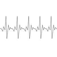 Hartslag cardiogram pictogram vector