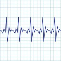 Hartslag cardiogram pictogram vector