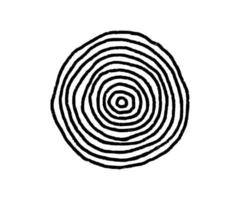 hand getekende cirkels met doodle textuur. moderne abstracte set zwarte ronde vorm met lijnen, cirkels. handgetekende organische doodle vormen. verzameling vectorillustraties geïsoleerd op een witte achtergrond vector
