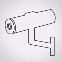 Cctv-pictogram, CCTV, beveiligingspictogram, CCTV-camera vector