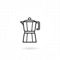 moka pot icoon vector