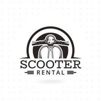 scooter vector logo ontwerp