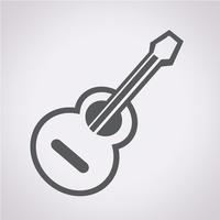 akoestische gitaar pictogram vector