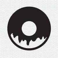Donut pictogram symbool teken vector