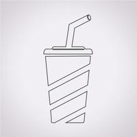 Frisdrank pictogram vector