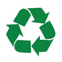 Recycle teken symbool teken vector