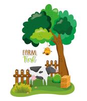 Farm verse cartoons vector