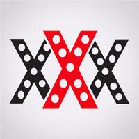 XXX pictogram symbool teken vector
