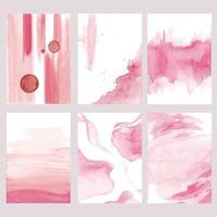 roze abstracte aquarel achtergrond vector