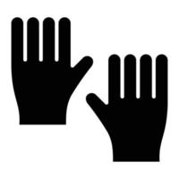 handschoenen glyph icon vector