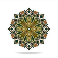 moderne mandala kunst vector design met een mooie mix van kleuren gratis vector